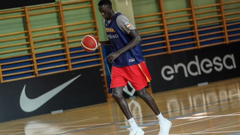 El pívot internacional español Ilimane Diop. | ALBERTO NEVADO / FEB ep pivot internacional espanol ilimane diop