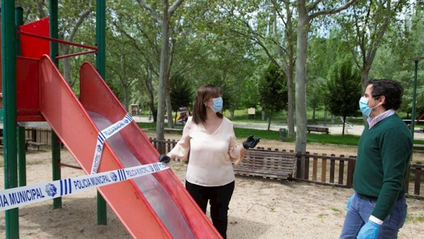 ep un parque infantil cerrado por la alerta sanitaria