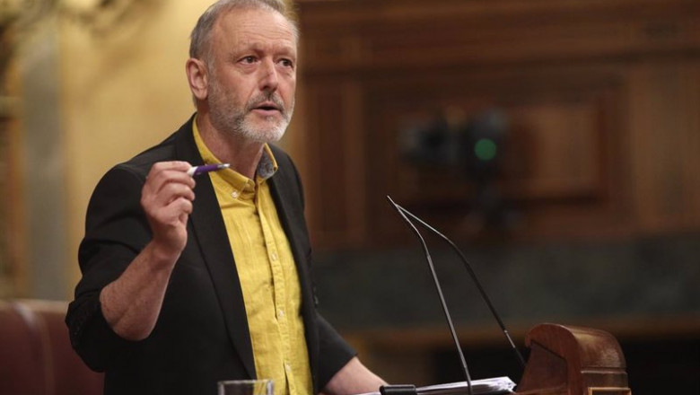 Archivo - El diputado de Podemos en el Congreso por Vizcaya, Roberto Uriarte, interviene durante una sesión plenaria celebrada en el Congreso | EUROPA PRESS/E. Parra. POOL - Europa Press ep archivo el diputado de podemos en el congreso por vizcaya roberto uriarte interviene durante