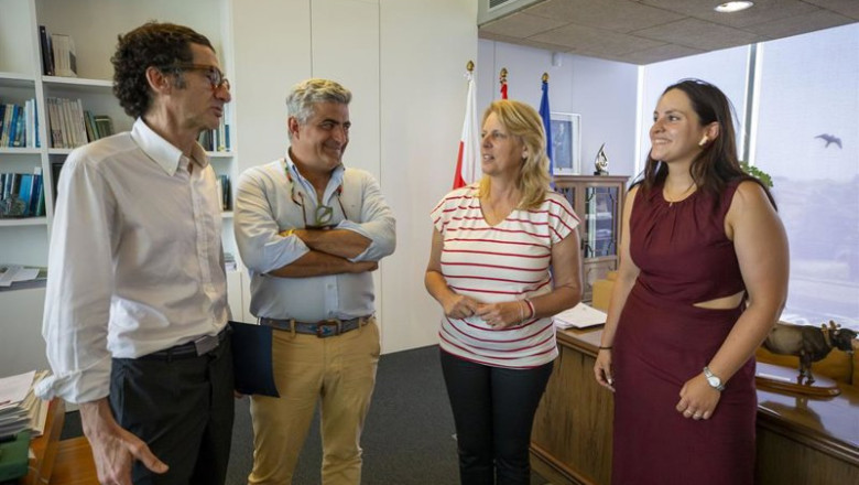 ep archivo   la consejera de desarrollo rural maria jesus susinos se reune con la asociacion de