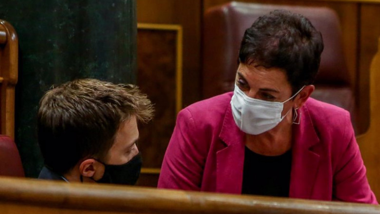 ep archivo   la portavoz de eh bildu en el congreso de los diputados mertxe aizpurua habla con el