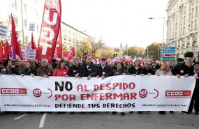 ep concentracion en madrid contra la sentencia del tribunal constitucional que avala el despido por