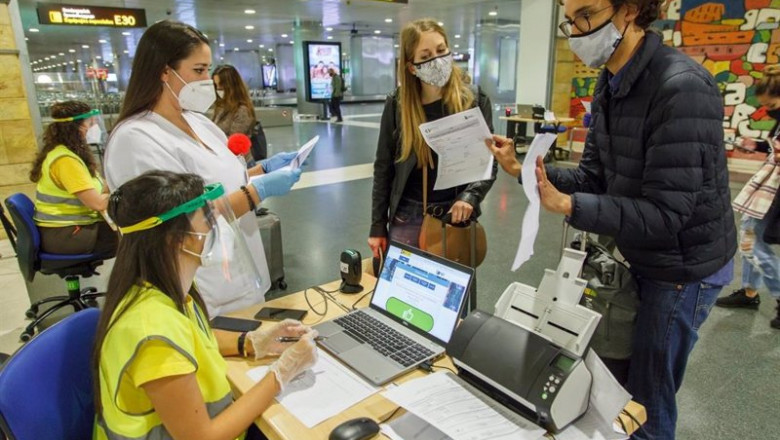Control de pasajeros en un aeropuerto de Canarias | GOBIERNO DE CANARIAS - Archivo ep control de pasajeros en un aeropuerto de canarias