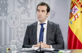 ep el ministro de economia comercio y empresa carlos cuerpo durante una rueda de prensa