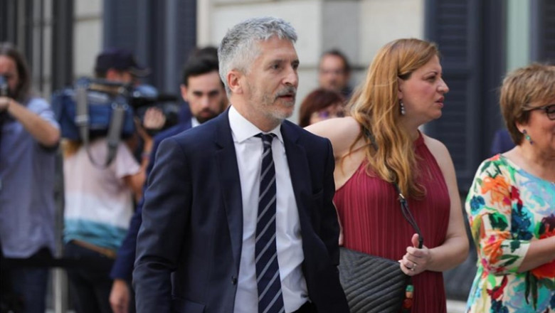 ep el ministro del interior en funciones fernando grande- marlaska llega al congreso los diputados