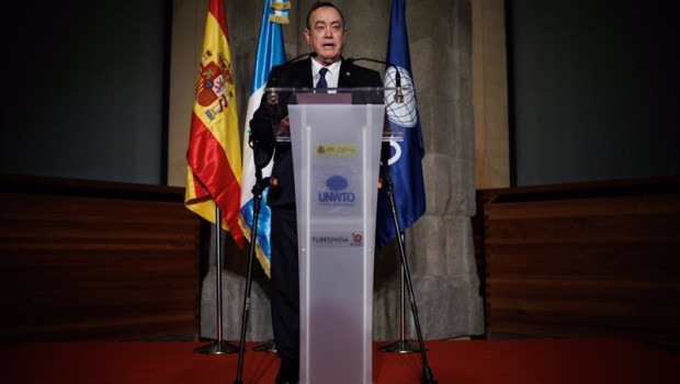 ep el presidente de guatemala alejandro giammattei durante el coctel de bienvenida de fitur 2023 en