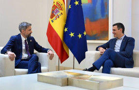 ep el presidente del gobierno pedro sanchez se reune con el presidente del fondo internacional para