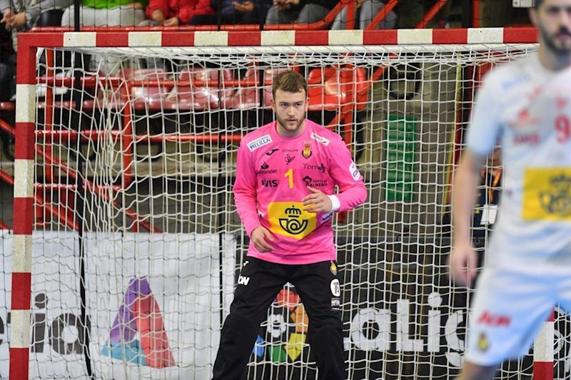 ep gonzalo perez de vargas en un partido con la seleccion espanola de balonmano