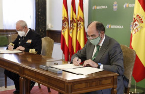 ep ignacio galan presidente iberdrola y teodoro e lopez calderon jemad