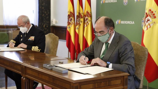 ep ignacio galan presidente iberdrola y teodoro e lopez calderon jemad