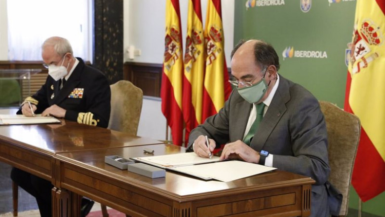 Ignacio Galán, presidente Iberdrola y Teodoro E. López Calderón, JEMAD | IBERDROLA ep ignacio galan presidente iberdrola y teodoro e lopez calderon jemad