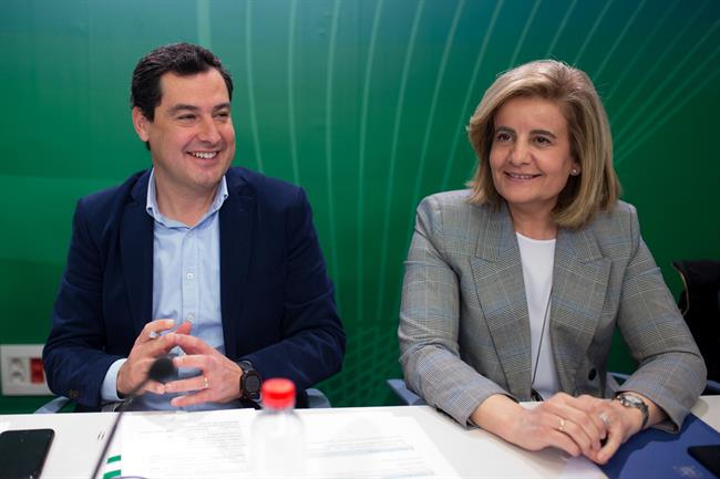 Juanma Moreno, hoy junto a Fátima Báñez | EUROPA PRESS ep juanma moreno hoya fatima banez