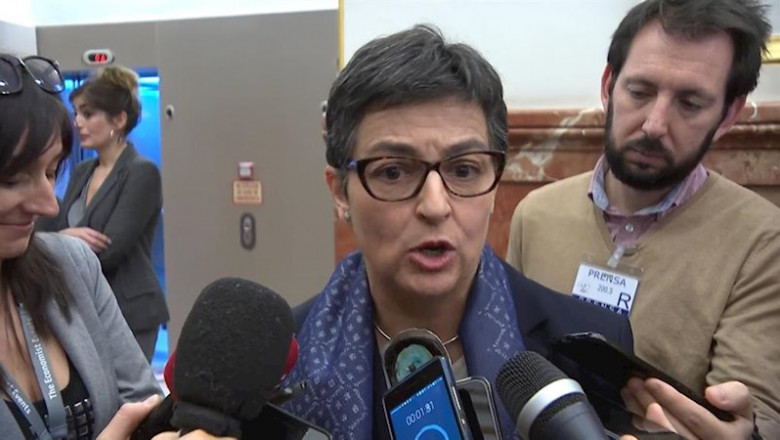 ep la ministra de asuntos exteriores union europea y cooperacion de espana arancha gonzalez laya en