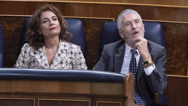ep la ministra de hacienda maria jesus montero y el ministro del interior fernando grande marlaska