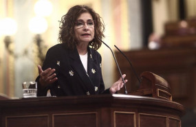 ep la ministra portavoz y ministra de hacienda maria jesus montero interviene en una sesion de