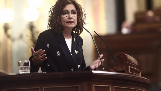ep la ministra portavoz y ministra de hacienda maria jesus montero interviene en una sesion de