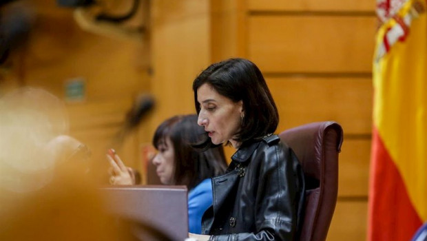 ep la presidenta del senado pilar llop durante la segunda sesion de control celebrada en el senado