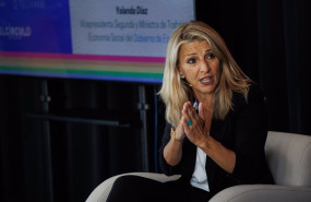 ep la vicepresidenta segunda y ministra de trabajo yolanda diaz en el i encuentro diversidad lgtbiq