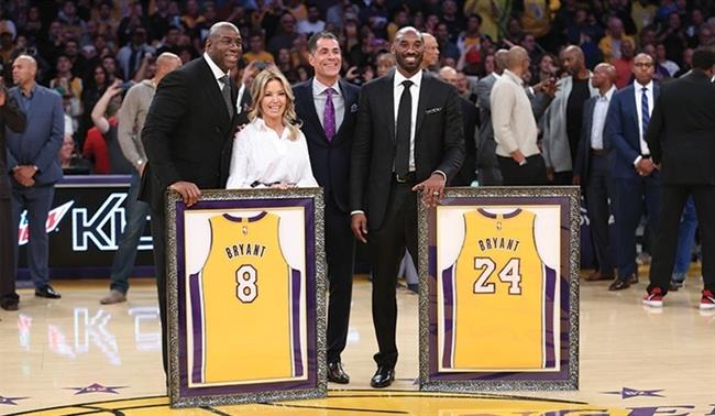 Los Lakers retiran los dorsales de Kobe Bryant | LAKERS.COM ep los lakers retirandorsaleskobe bryant