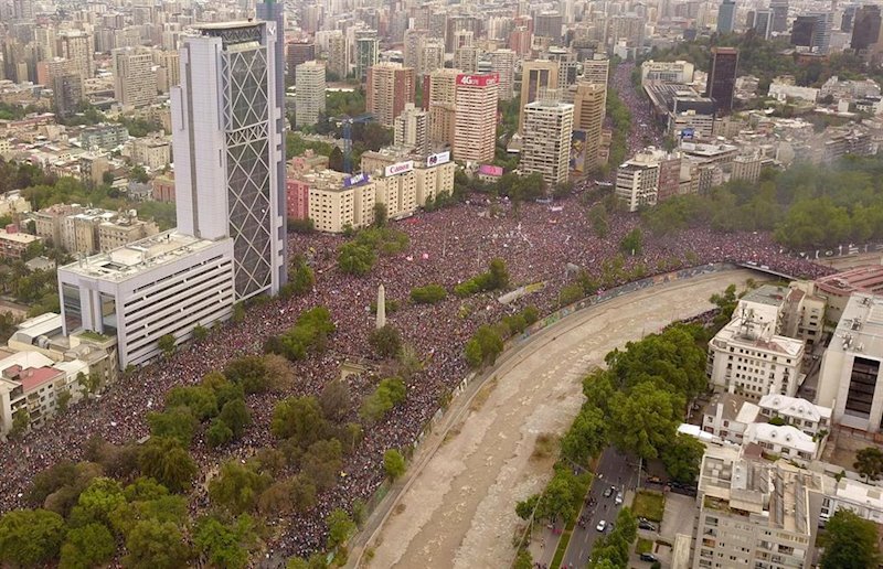 ep protesta en santiago de chile