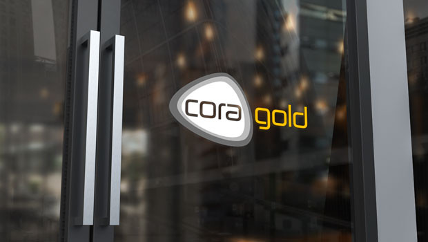 dl cora gold aim mining miner mine precious metals logo