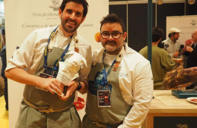 ep el chef de quinque madrid carlos griffo ganador de la mejor croqueta de jamon iberico de espana