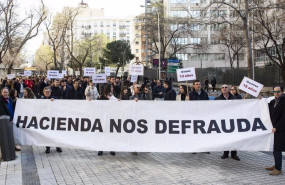 ep el colectivo de tecnicos de hacienda se manifiesta este miercoles