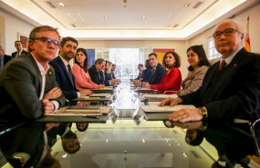 ep el diputado de erc josep maria jove en la mesa de negociacion gobierno-generalitat en el palacio