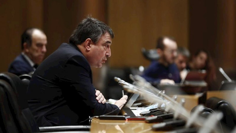 ep el diputado del pnv aitor esteban este miercoles en la primera sesion de la comision del congreso