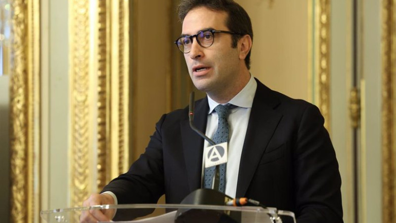 ep el ministro de economia comercio y empresa carlos cuerpo interviene durante la inauguracion de