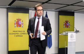 ep el ministro de economia comercio y empresa carlos cuerpo ofrece declaraciones a los medios tras