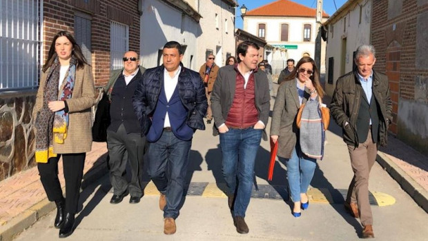 ep el presidente de la junta de castilla y leon alfonso fernandez manueco durante un paseo por la