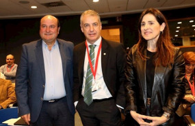 ep el presidente del ebb del pnv andoni ortuzar el lehendakari inigo urkullu y la presidenta del