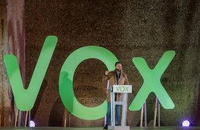 ep el presidente y candidato a la presidencia del gobierno por vox santiago abascal interviene en un
