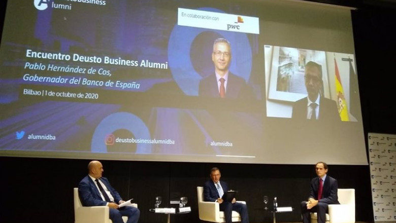 EUROPA PRESS ep encuentro deusto business alumni con pablo hernandez de cos gobernador del banco de espana