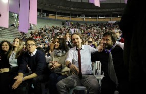 ep errejon iglesiasmayoral durantecongresopodemos vistalegre