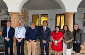 ep foto de la comitiva del banco central de venezuela bcv con el gobernador del banco de espana bde