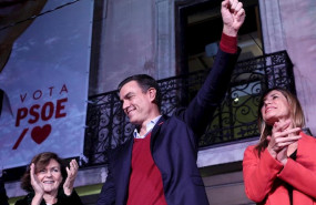 ep i-d la vicepresidenta del gobierno en funciones carmen calvo el secretario general del psoe y