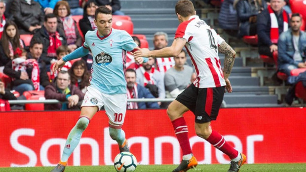 ep iago aspas encara a inigo martinezathletic-celta