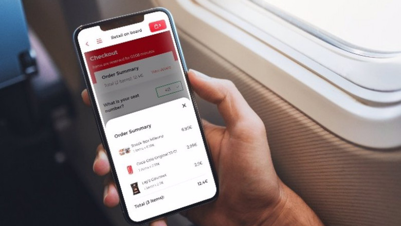 'In-Seat Order', Un Servicio Para Pedir Comida A Bordo Desde Los Dispositivos Móviles A Través Del Proovedor IMMFLY. | IBERIA EXPRESS ep in seat order un servicio para pedir comida a bordo desde los dispositivos moviles a traves del