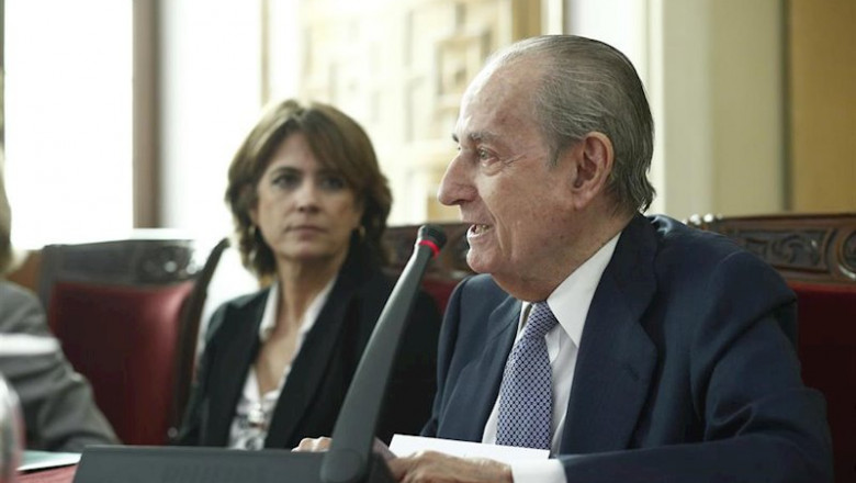 ep la ministra de justicia dolores delgado y el jurista landelino lavilla durante el acto de entrega