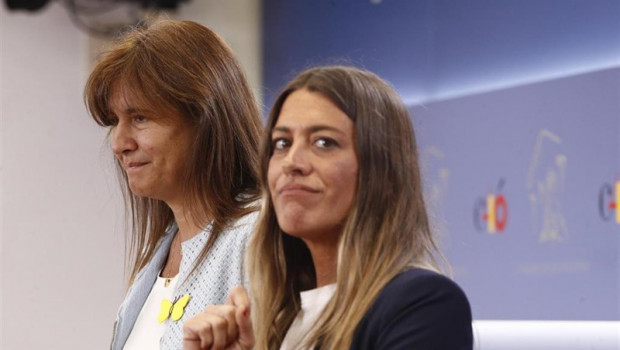 ep la portavozjunts per catalunya jxcat laura borrsla vicepresidentapdecat miriam nogueras ruedaprensacongreso