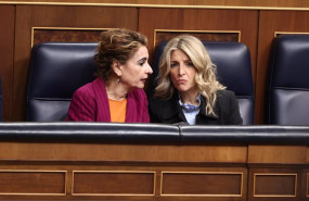 ep la vicepresidenta primera y ministra de hacienda la socialista maria jesus montero i y la
