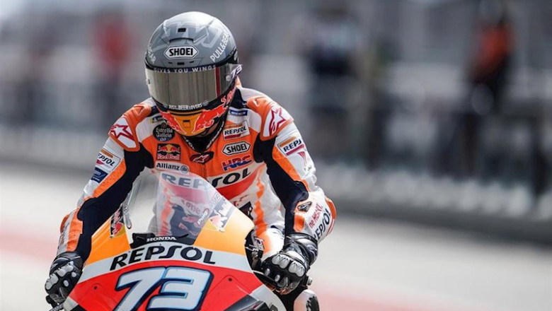 ep lex marquez en el test de pretemporada de motogp en sepang