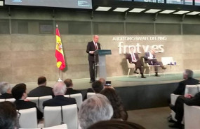 ep luis de guindos vicepresidente del banco central europeo en su intervencion en un acto organizado
