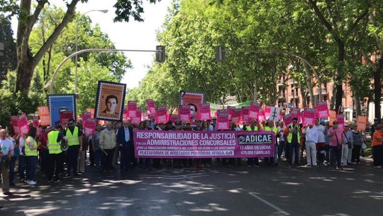 ep manifestantes por el caso forum-afinsa