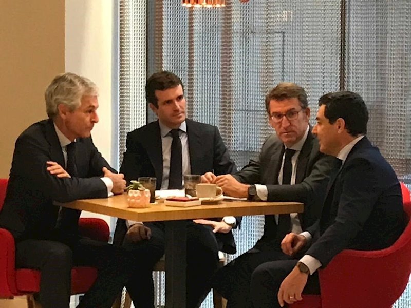 ep pablo casado juanma moreno alberto nunez feijoo y suarez illana