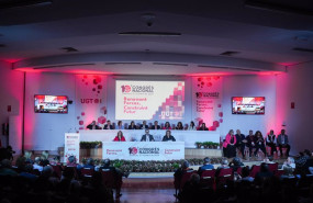 ep vista general de la clausura del x congreso nacional de ugt pv en la casa del pueblo de ugt pv a