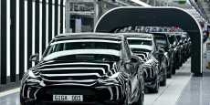 des tesla modele y a gruenheide en allemagne 