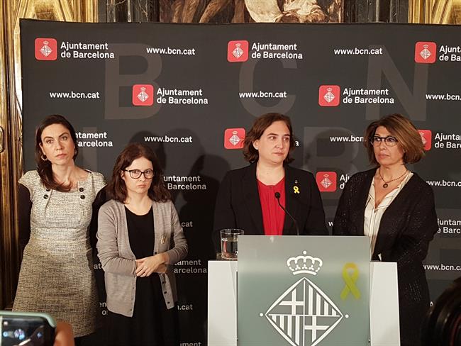 Ada Colau, Laura Masvidal, Txell Bonet y Susanna Barrera | EUROPA PRESS ep ada colau laura masvidal txell bonetsusanna barrera